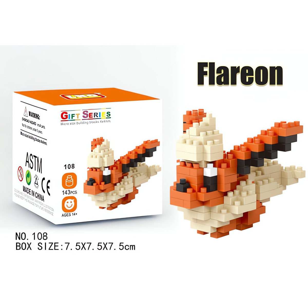 Small Pokémon building block figures – Flareon