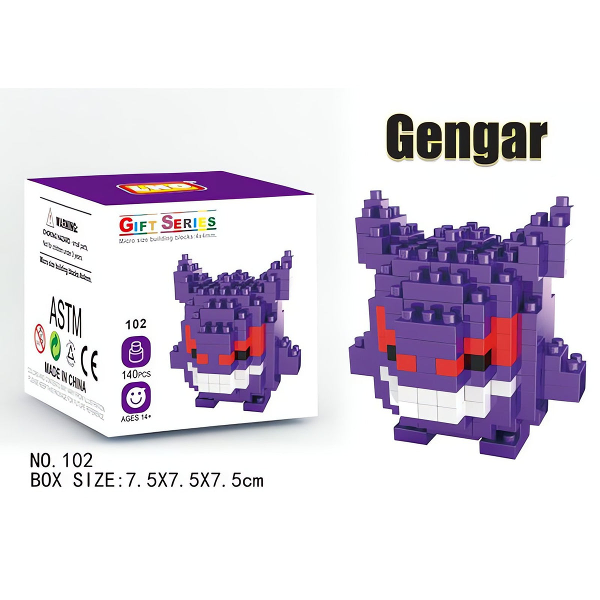 Small Pokémon building block figures – Gengar