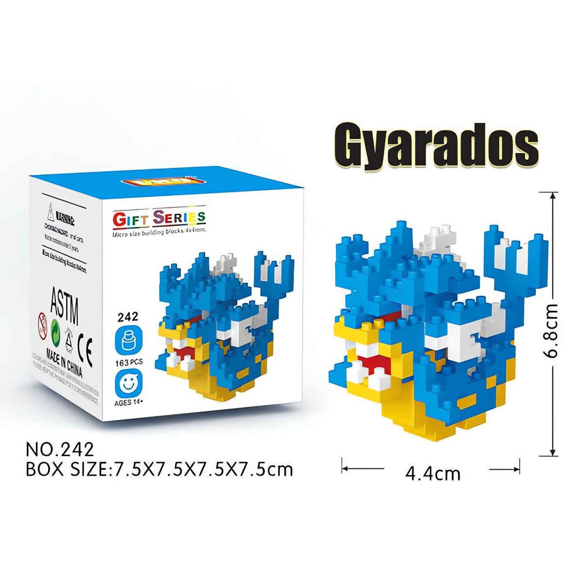 Small Pokémon building block figures – Gyarados