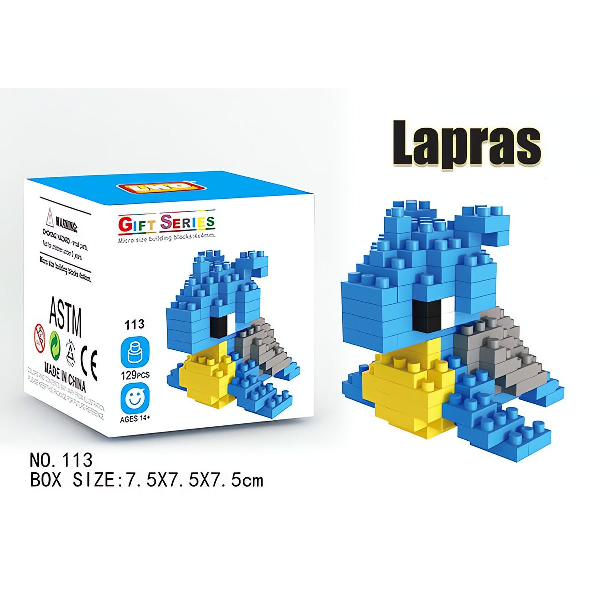 Small Pokémon building block figures – Lapras