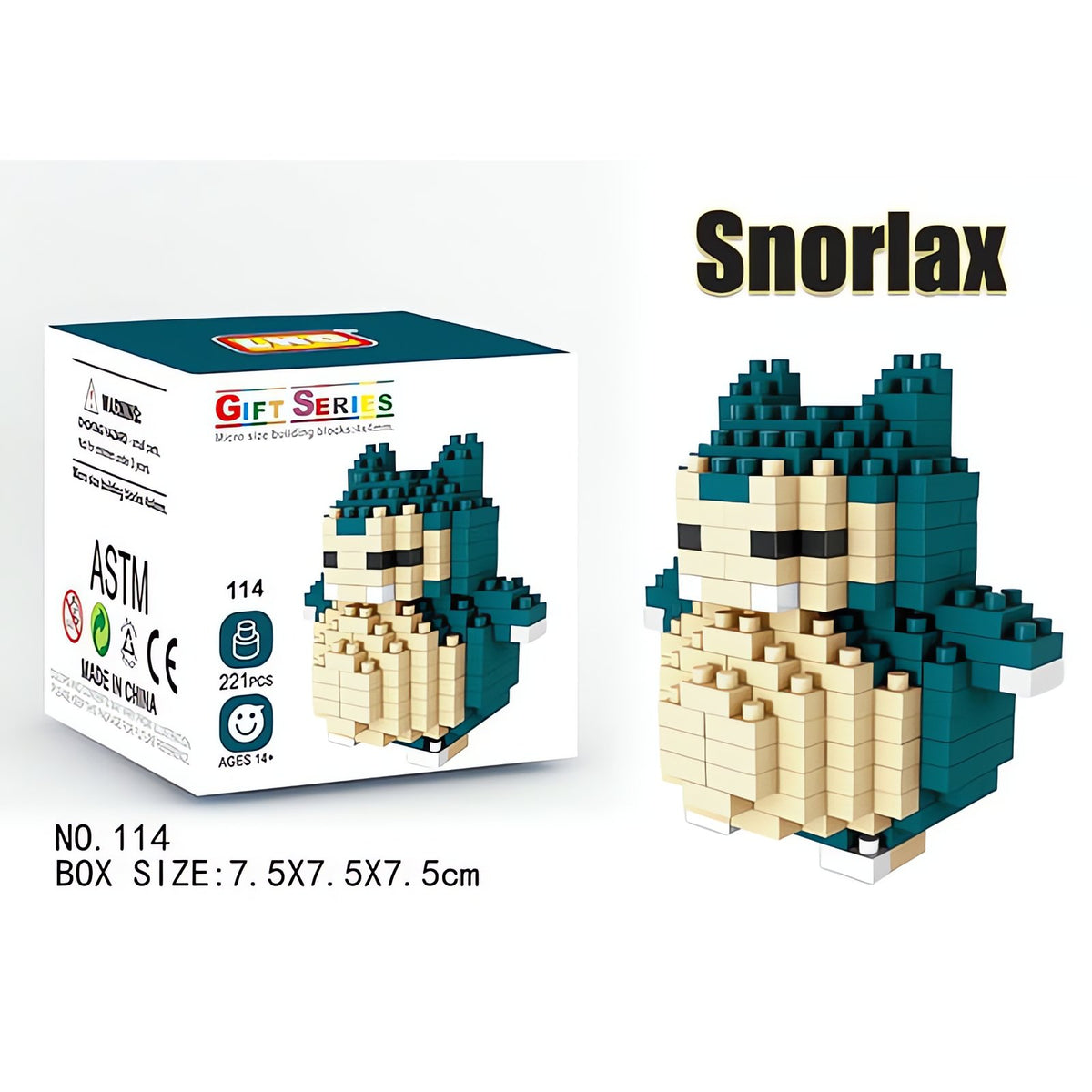 Small Pokémon building block figures – Snorlax