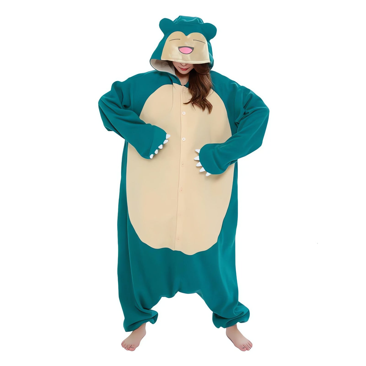 Snorlax onesie costume in fleece