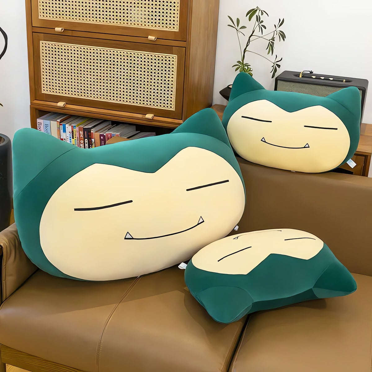 Snorlax plush cushion