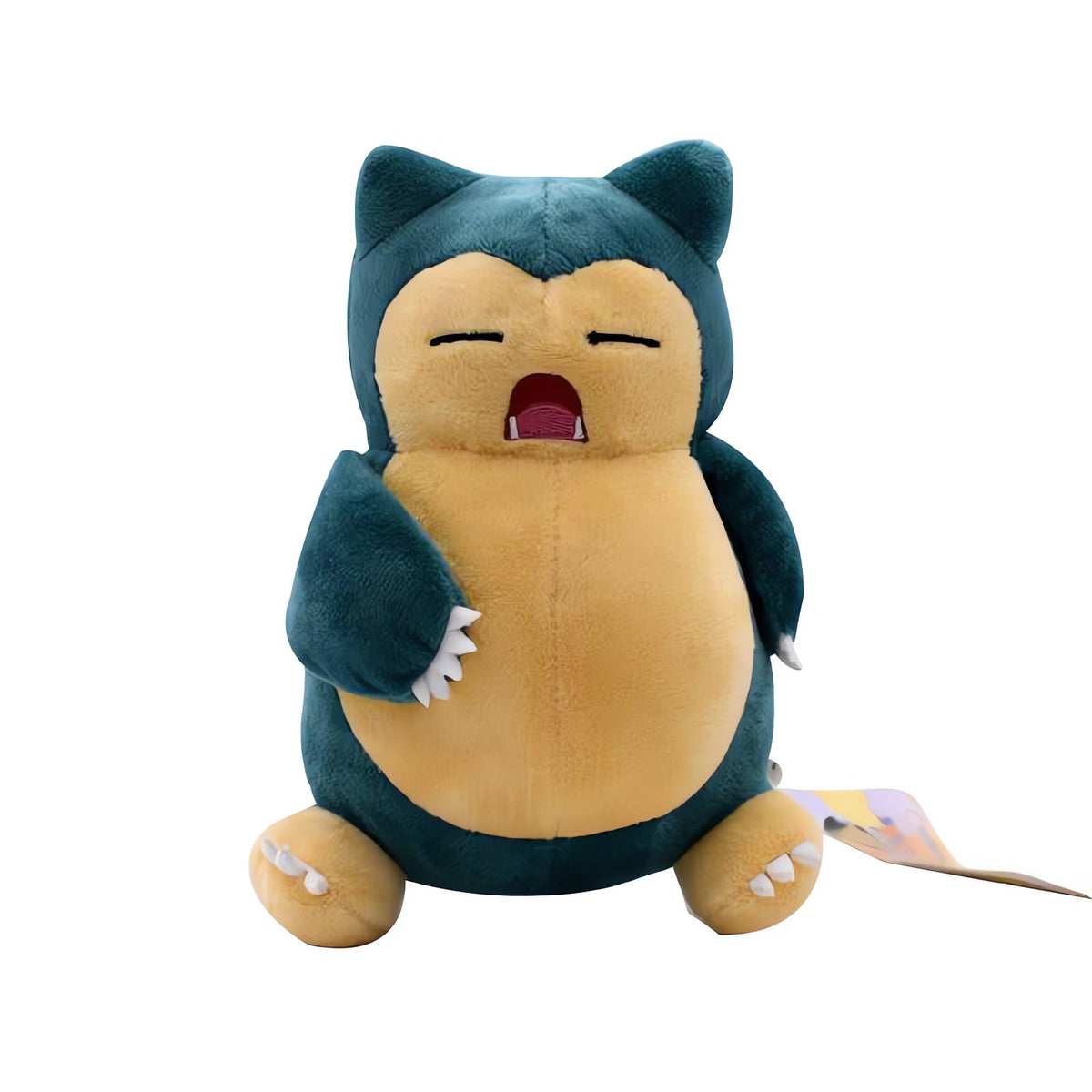 Snorlax plush toy with open mouth, 20cm