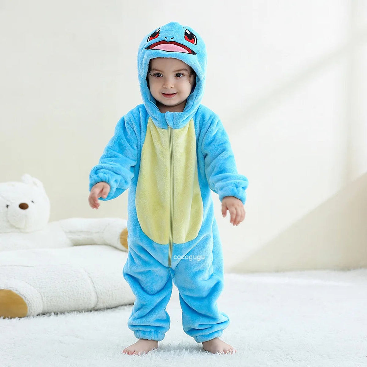 Squirtle baby romper with hood – photo 4