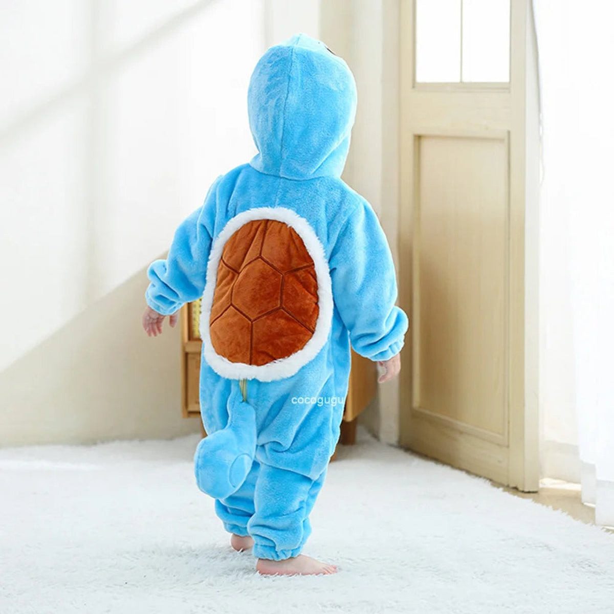 Squirtle baby romper with hood – photo 5
