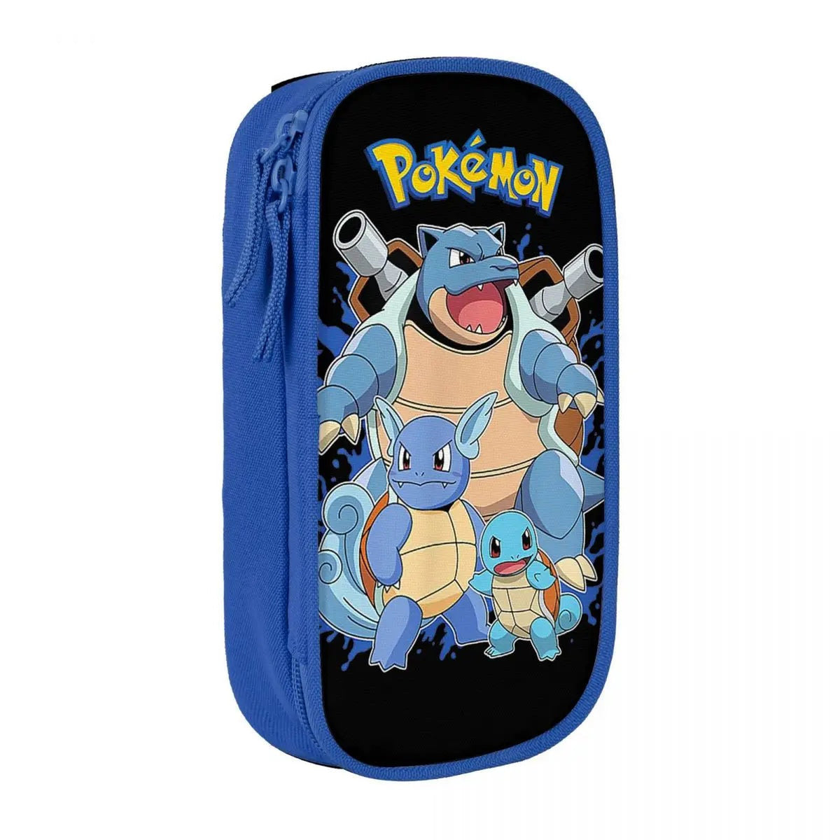 Pencil case with Blastoise, Wartortle and Squirtle – Blue