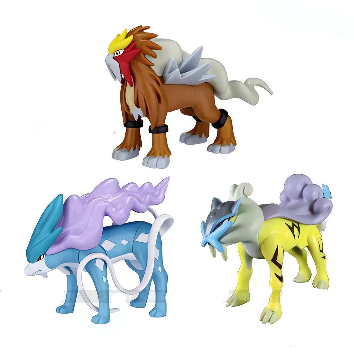Suicune, Entei and Raikou figure set