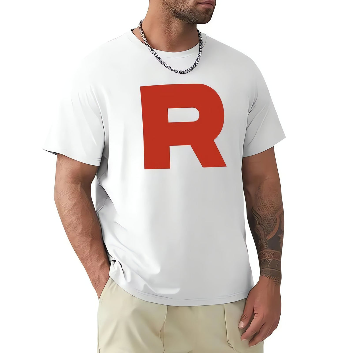 Team Rocket logo T-shirt – White