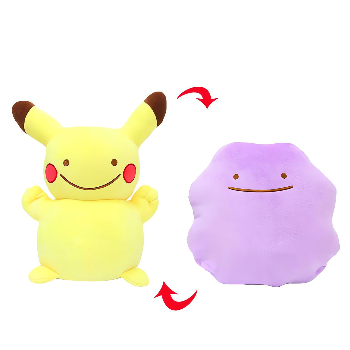 Transforming Ditto plush toy – Pikachu
