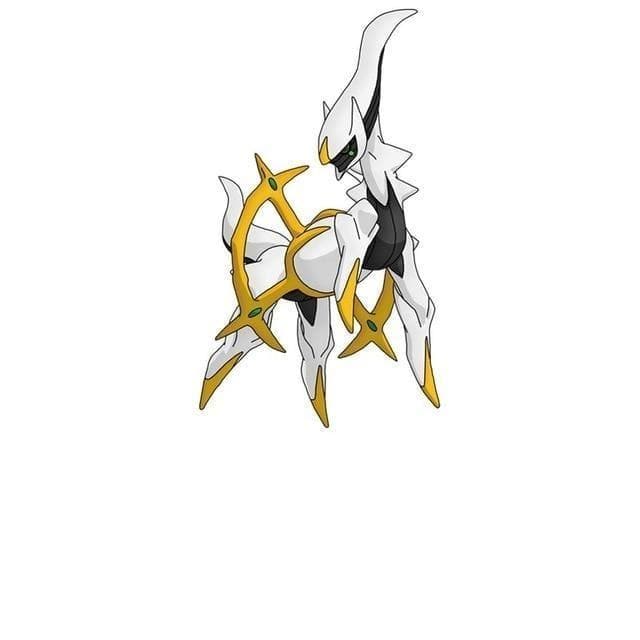Arceus Pokémon stickers with 3D design