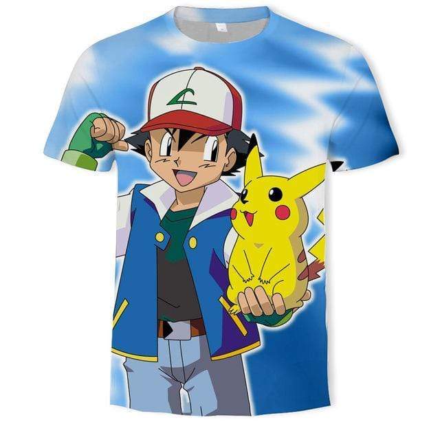 Ash and Pikachu Pokémon T-shirt