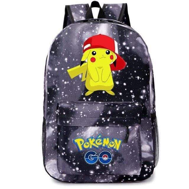 Black Galaxy Pikachu school bag