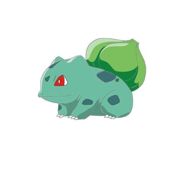 Bulbasaur Pokémon stickers with 3D design