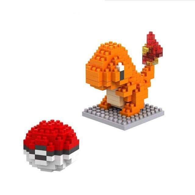 Charmander Pokémon house building block set