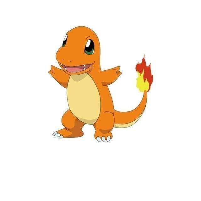 Charmander Pokémon stickers with 3D design
