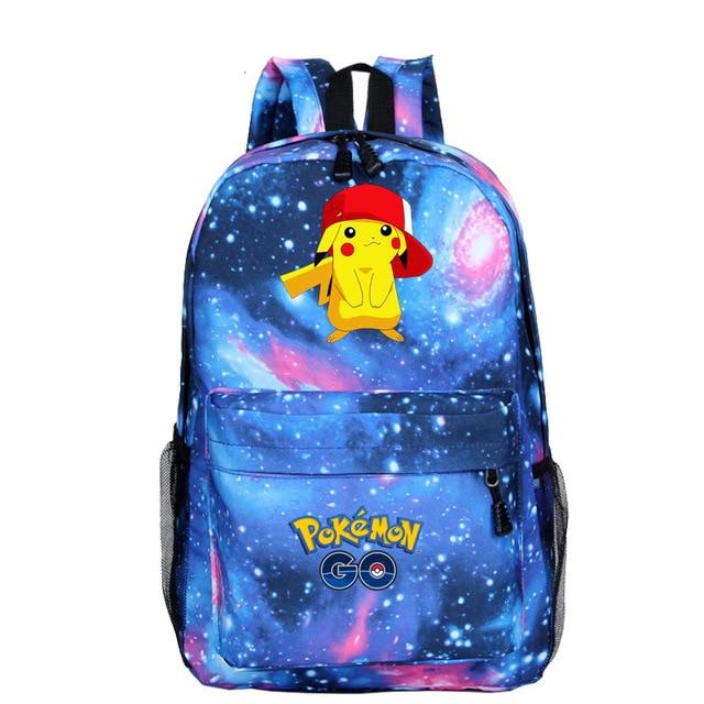Galaxy Pikachu school bag