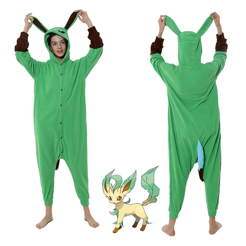 Leafeon Pokémon onesie