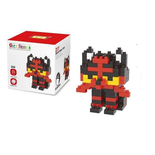 Litten Pokémon building block model, 10 x 6.8cm
