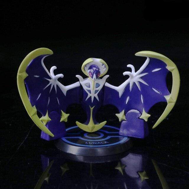 Lunala Pokémon figure with crescent moon wings, 7cm