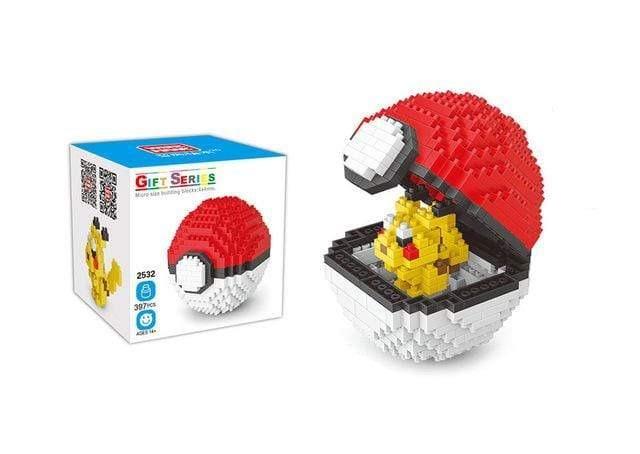 Pikachu Poké Ball building block set