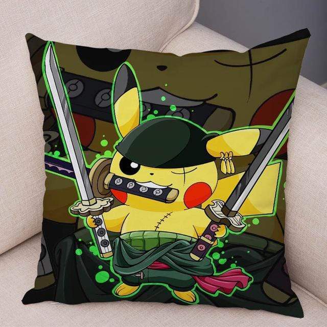 Pikachu Zoro Pokémon pillow, 45 x 45cm