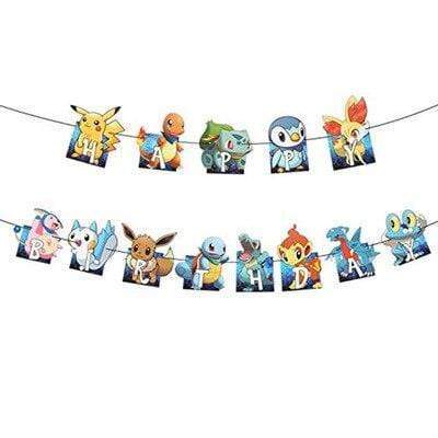 Pokémon birthday party banner