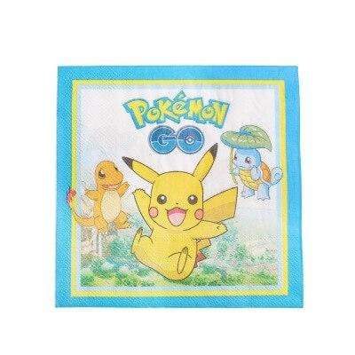 Pokémon birthday napkins