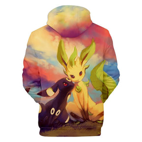 Umbreon & Leafeon Pokémon Hoodie