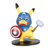 Captain America Pikachu Pokemon Figure