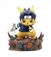 Sasuke Pikachu Konoha Pokemon Figure