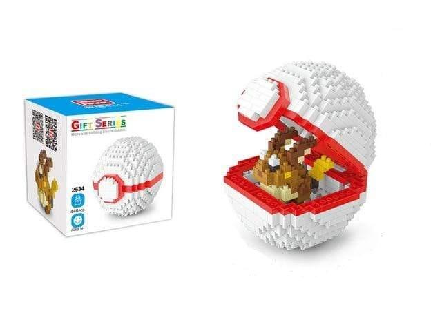 Raichu Poké Ball building block set