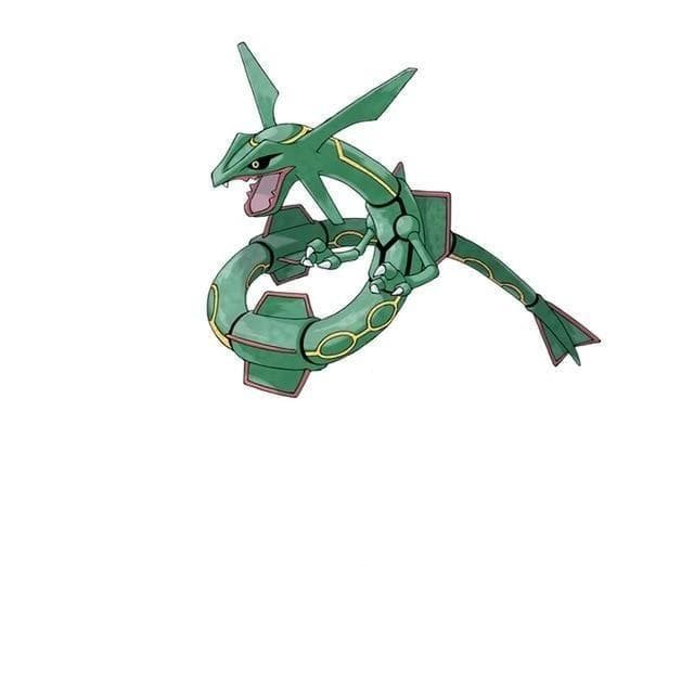 Rayquaza Pokémon stickers with 3D design