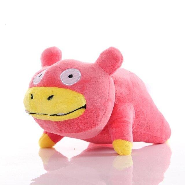 Slowpoke Pokémon plush toy in pink and cream, 20cm