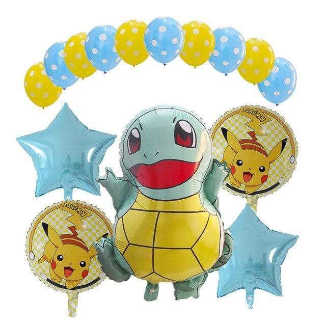 Squirtle and Pikachu Pokémon balloon