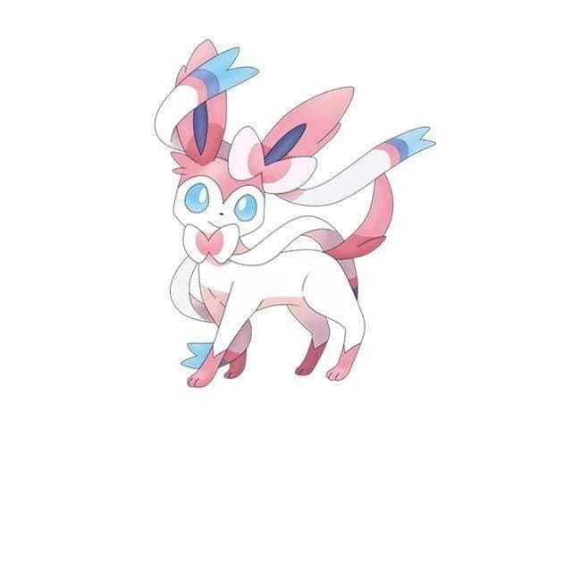Sylveon Pokémon stickers with 3D design