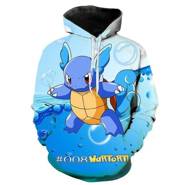 Wartortle Pokémon hooded sweatshirt